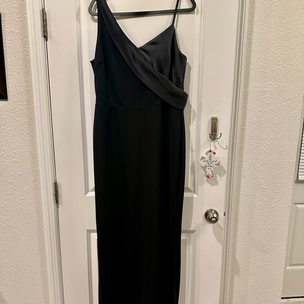 Ralph Lauren One Shoulder Black Dress